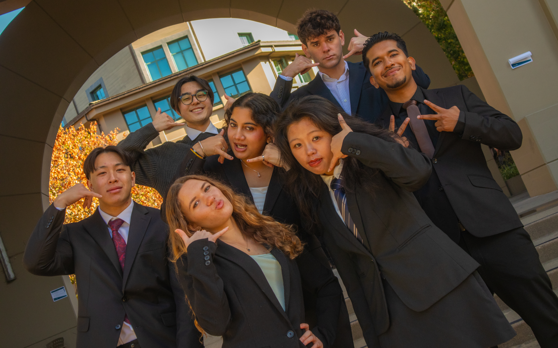 Piedmont members together on the UC Berkeley campus
